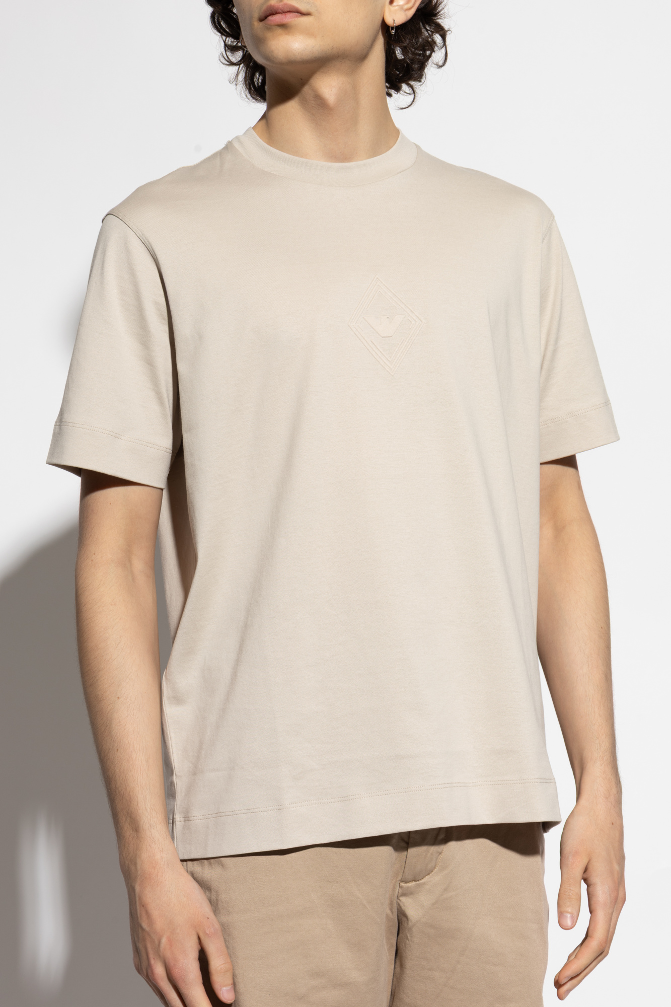 Tシャツ・カットソー KHAKIPOINT Basic Uneck Tshirt (ivory) org.jpg